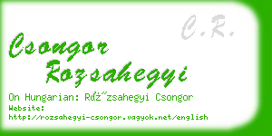 csongor rozsahegyi business card